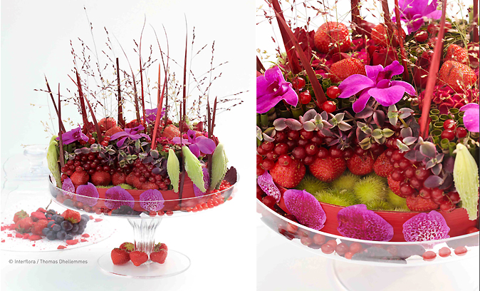Gâteau floral et fruits rouges - Georges Muller (copyright : Thomas Dhellemmes)
