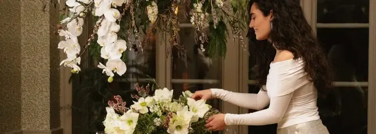 Art floral de Noël