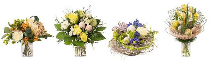 Les œufs de Pâques s’invitent dans les bouquets et les créations florales.