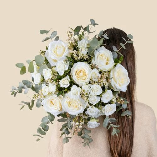 Bouquet de fleurs blanches