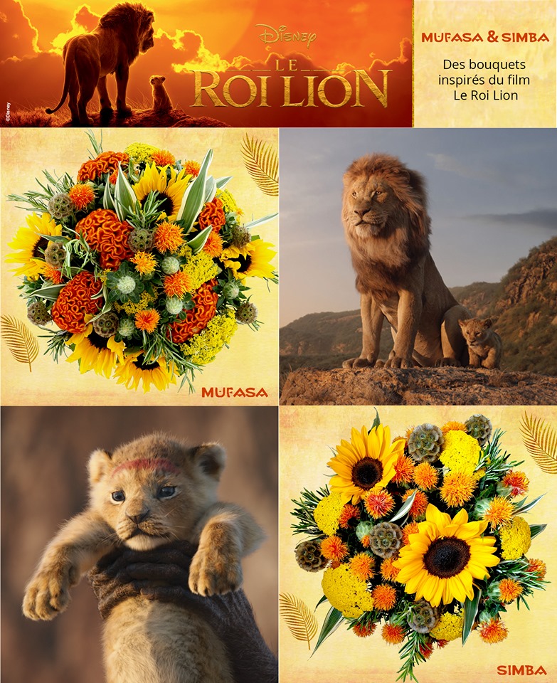 Découvrez nos bouquets Mufasa et Simba inspirés du film LE ROI LION