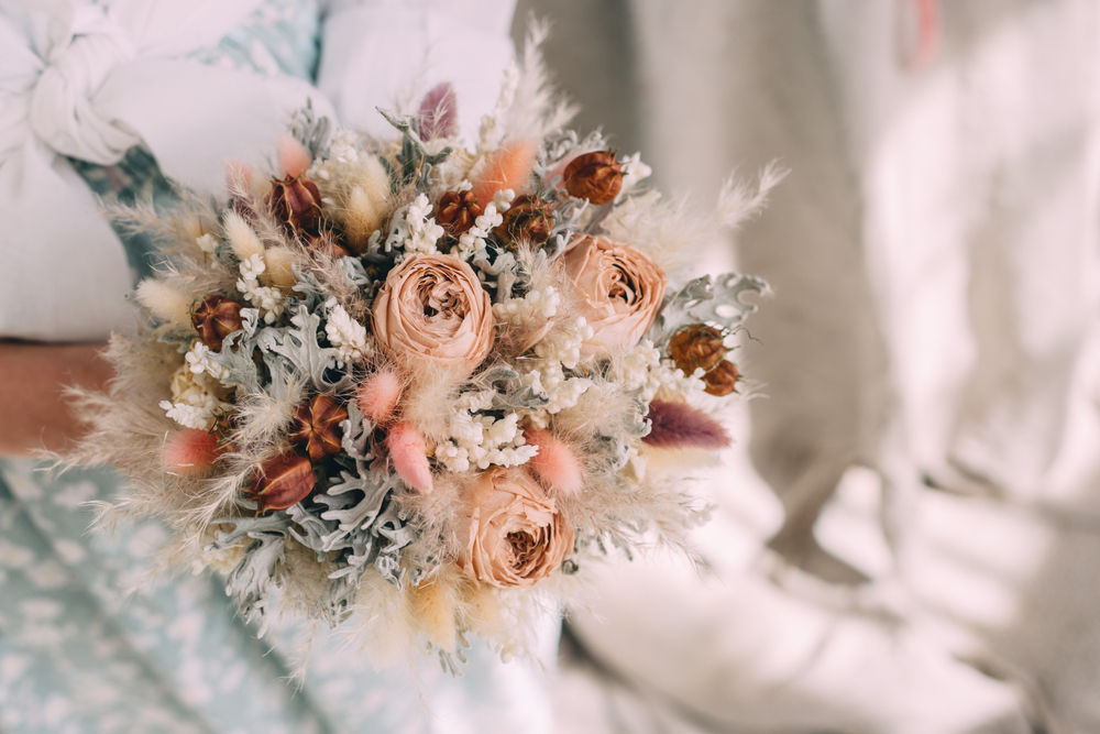 Bouquet de fleurs séchées