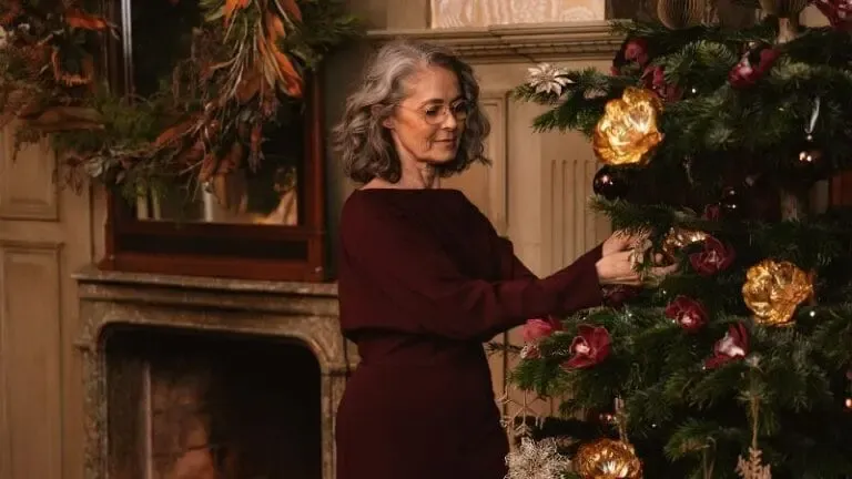 Sapin de noël décoré
