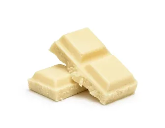 Carrés de chocolat blanc