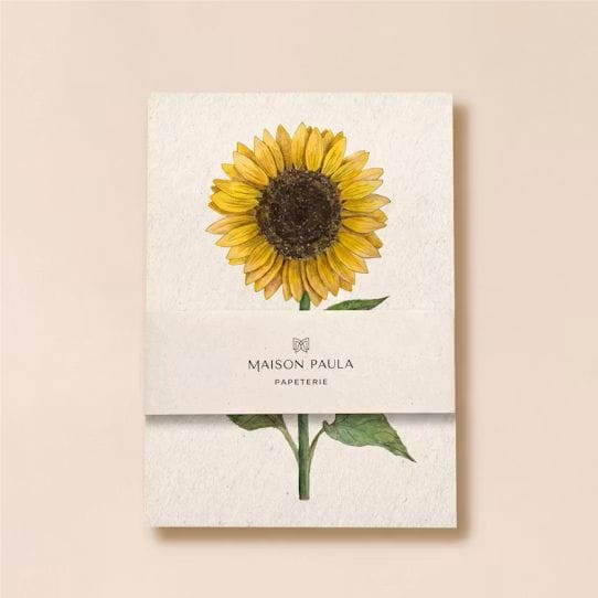 Carnet avec un tournesol