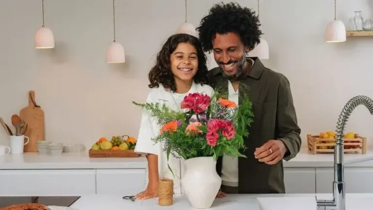 Bouquet de fleurs pour un papa