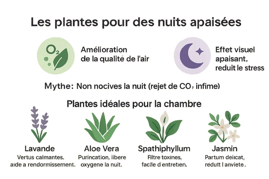 Les plantes à privilégier pour des nuits apaisées
