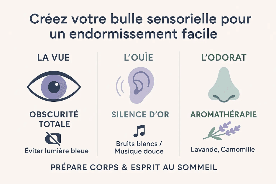 Conseils pour créer une bulle sensorielle pour un endormissement facile