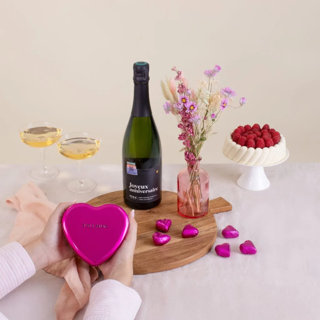 coffret fleurs et chocolats Fauchon