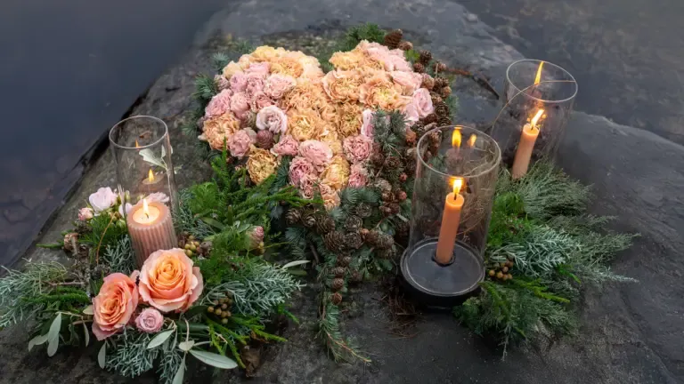 Fleurs rendre hommage