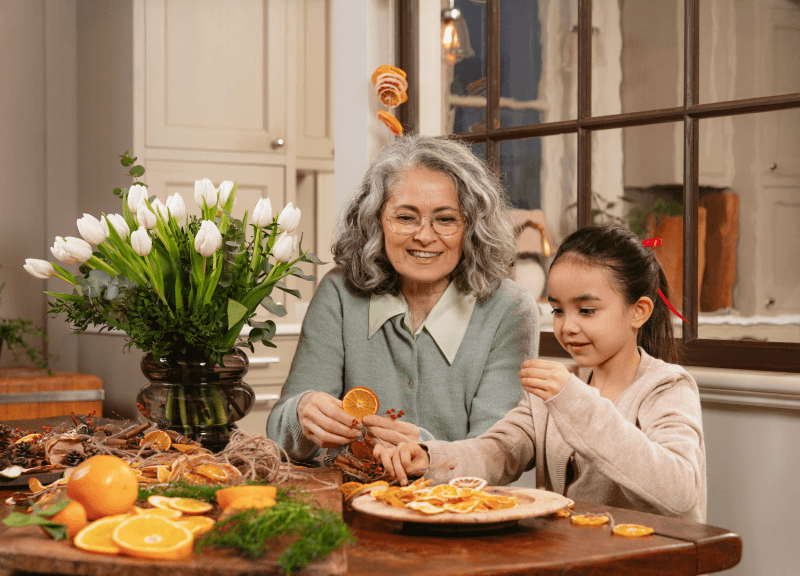 DIY Décoration de Noël : créez une ambiance festive avec une guirlande d’agrumes séchés