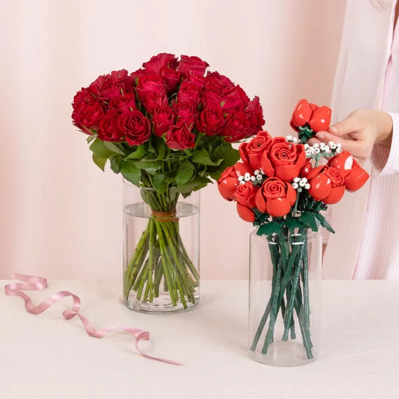 Bouquet de roses en LEGO®