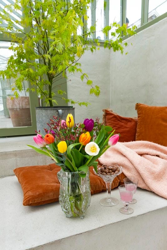 Bouquet de tulipes et jonquilles