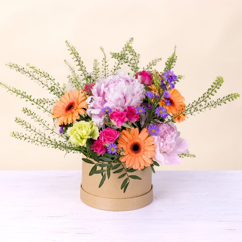 Composition de fleurs Écrin de douceur