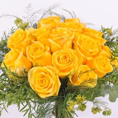 Bouquet de roses jaunes
