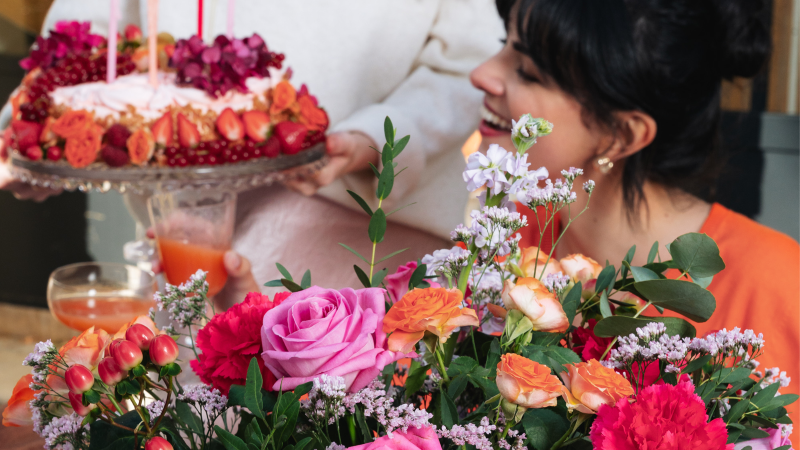 Fleurs anniversaire cadeau