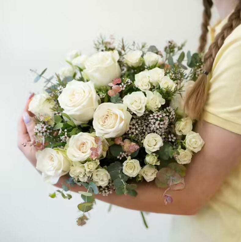 Bouquet Interflora Vert Coton pour les noces de coton