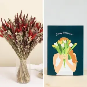 Lovely Carmin et sa carte Joyeux Anniversaire