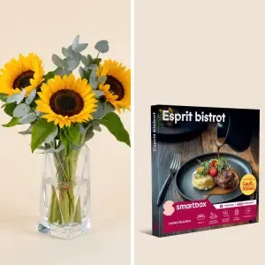Duo Tournesols et Smartbox Esprit bistrot