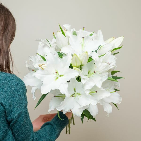 Bouquet de lys blancs