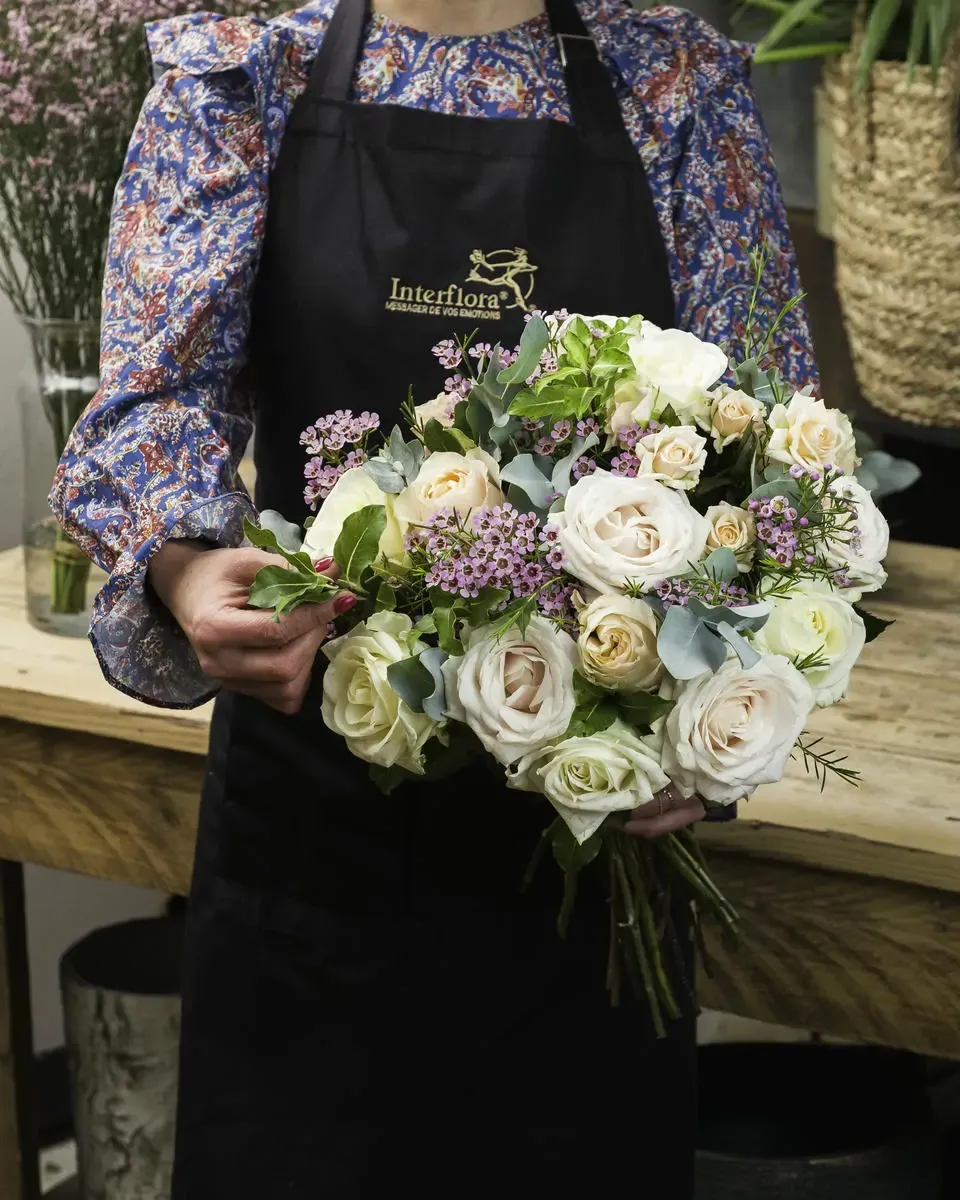 Bouquet pastel fleuriste reseau interflora