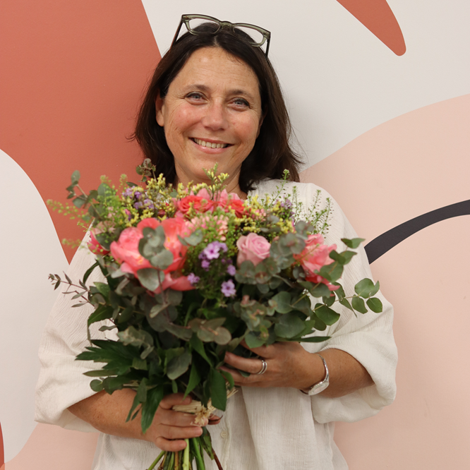 Caroline Soriano, artisan fleuriste du réseau Interflora