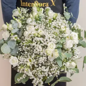 Le bouquet souvenir du fleuriste - Blanc