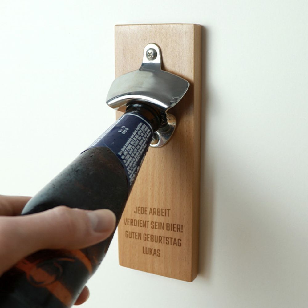 Décapsuleur mural personnalisé