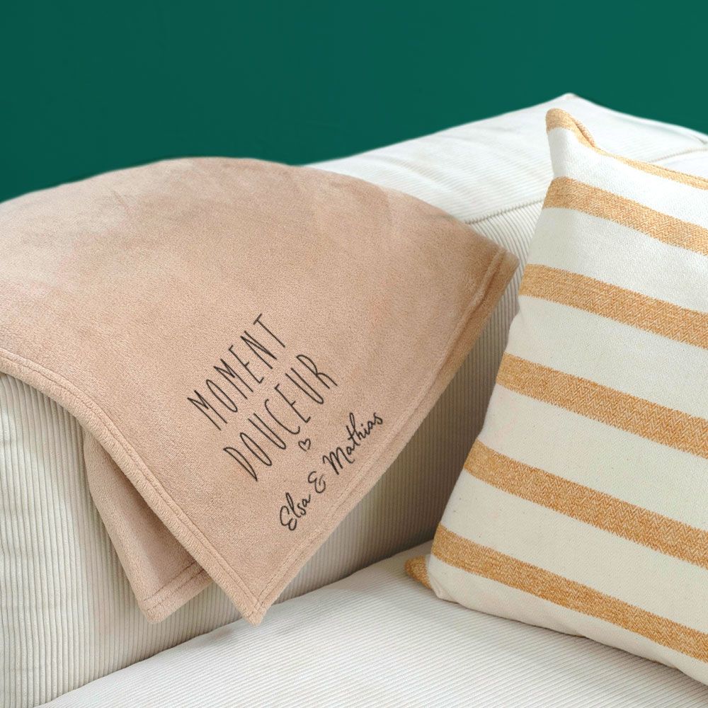 Plaid ultra-doux personnalisé