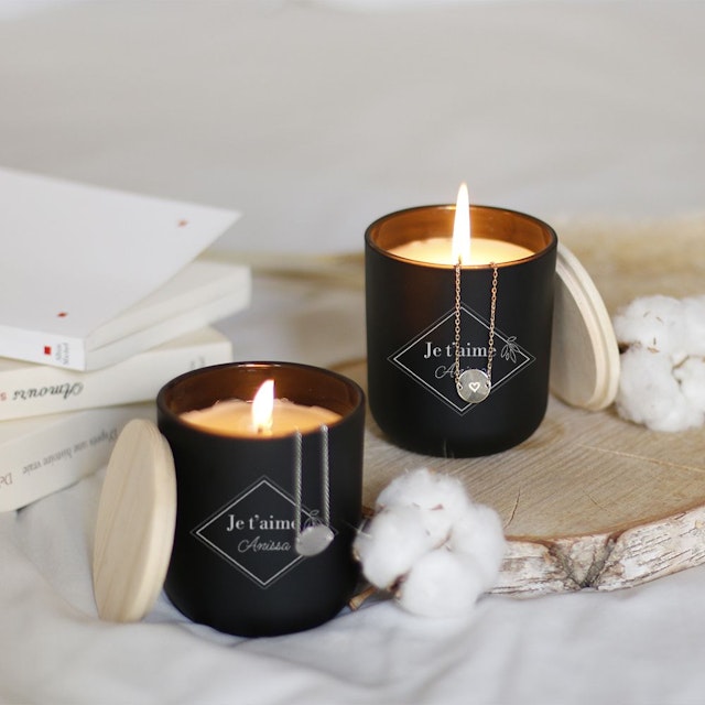 Bougie bijou personnalisée