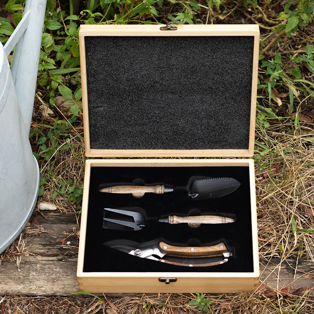 Coffret personnalisé d'outils de jardinage