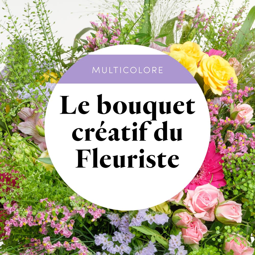 Bouquet multicolore du fleuriste