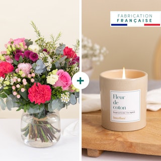 Rosa bella et sa bougie parfumée