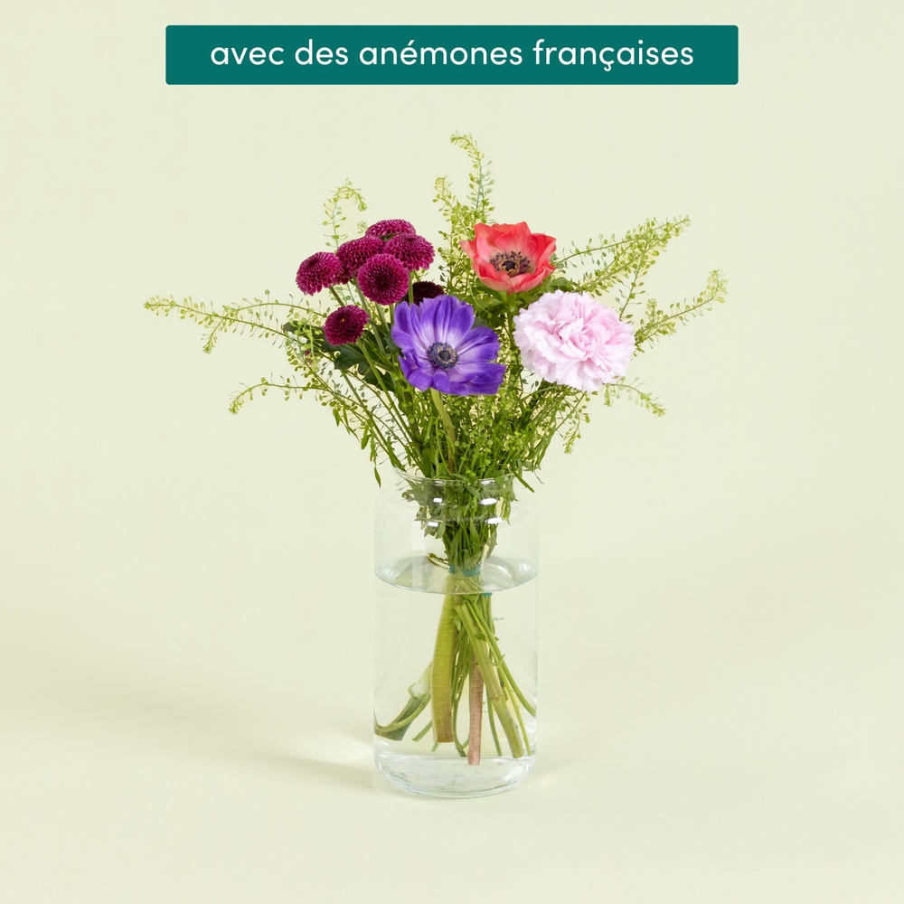 Petit bouquet avec anémones