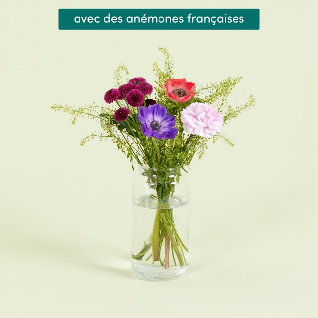 Petit bouquet avec anémones