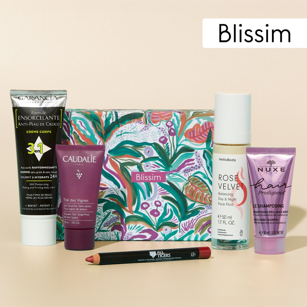 Brassée de tulipes et sa box beauté Blissim