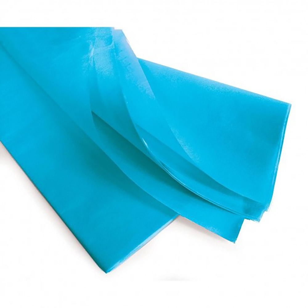 Feuilles de papier de soie - Bleu - Lot 60 feuilles