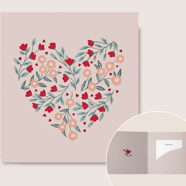 Bisous et sa carte message