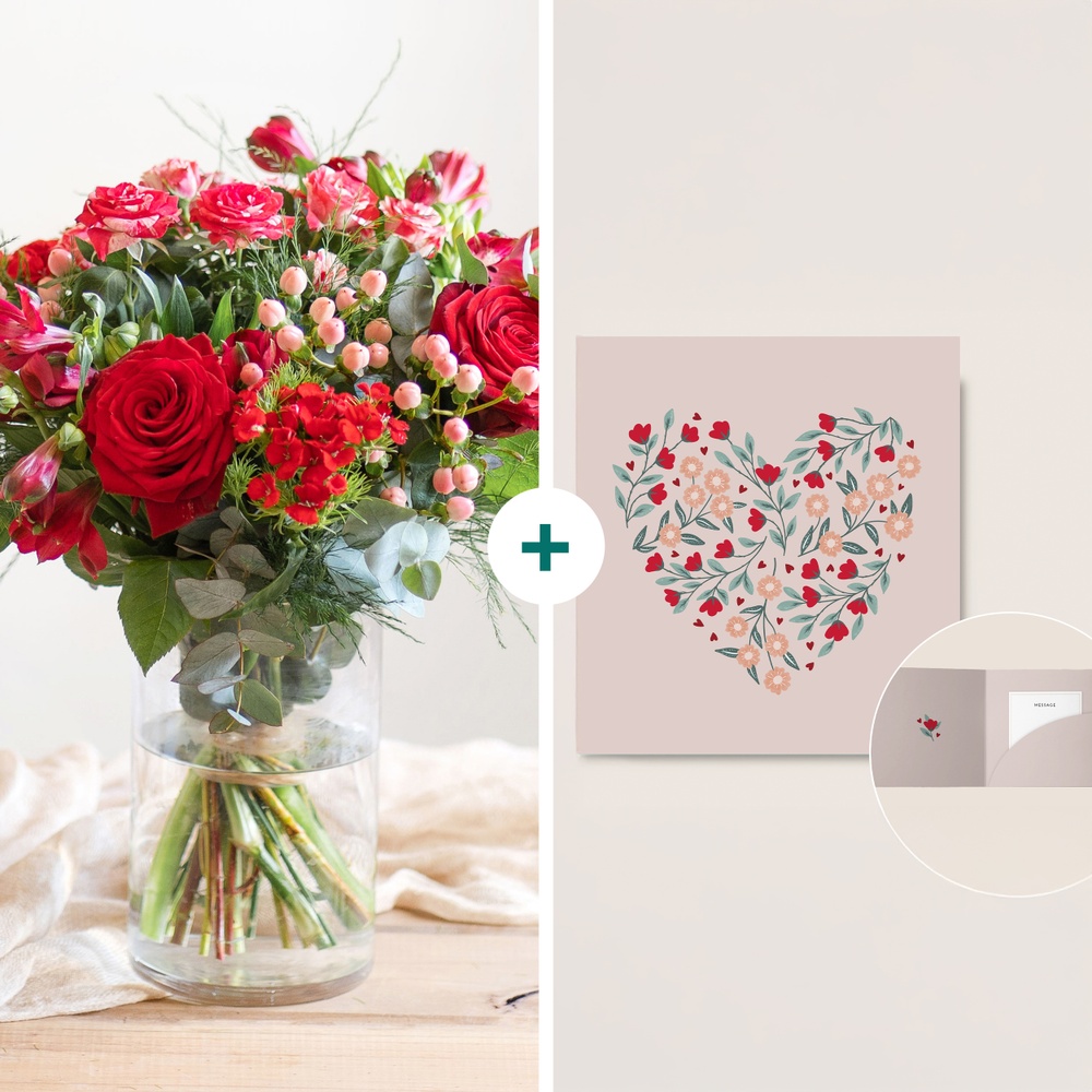 Bisous et sa carte messsage