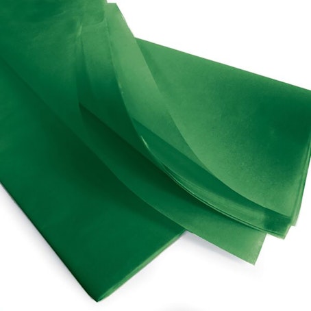Feuilles de papier de soie - Vert - Lot 100 feuilles