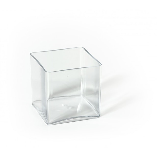 Vase Cube en Plastique - Lot de 2