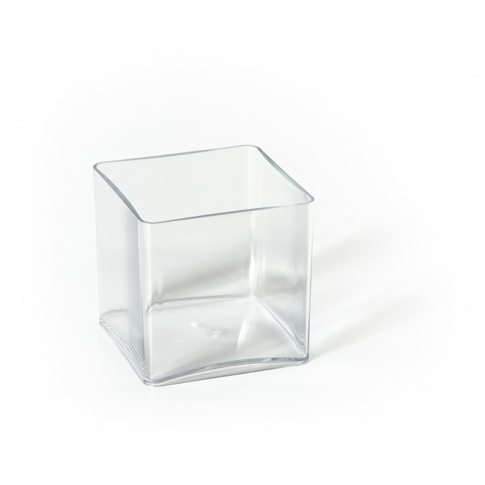 Vase Cube en Plastique - Lot de 2