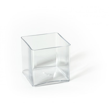 Vase Cube en Plastique - Lot de 2