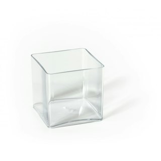 Vase Cube en Plastique - Lot de 2