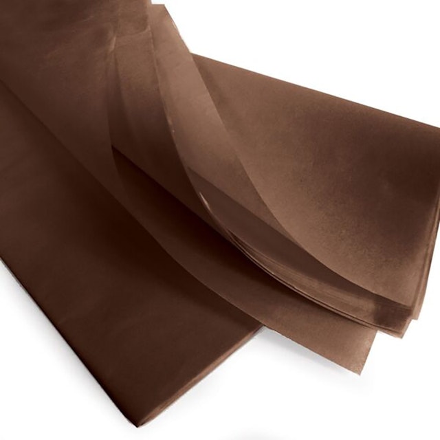 Feuilles de papier de soie - Chocolat - Lot 60 feuilles