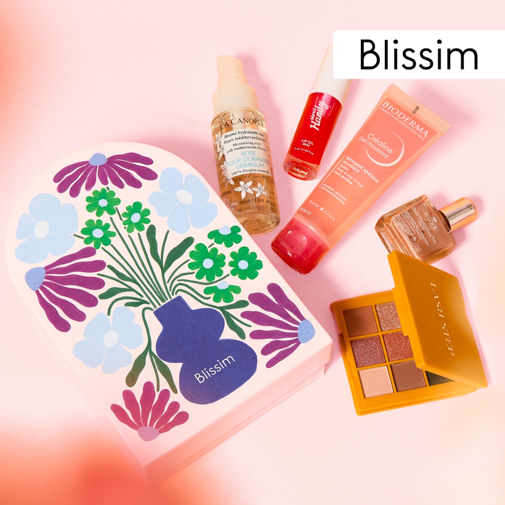 Brassée de roses et sa box beauté Blissim