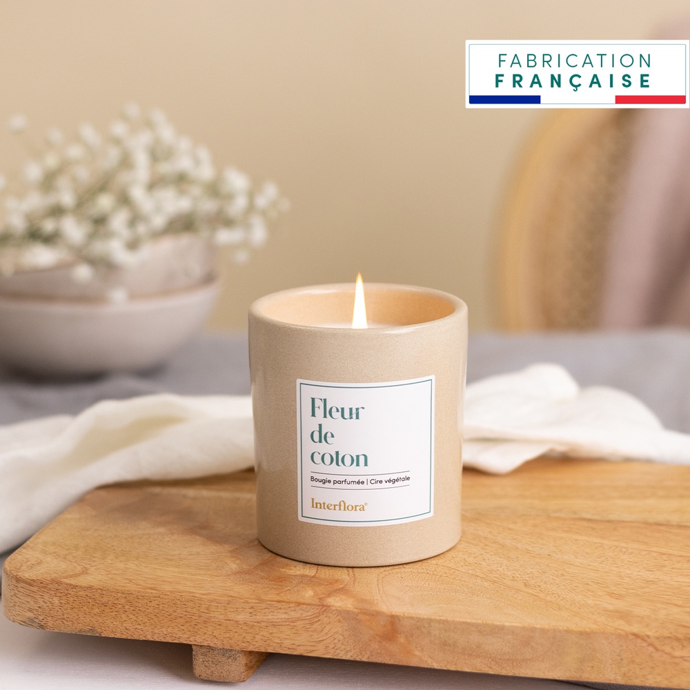 Bouquet printanier et sa bougie parfumée