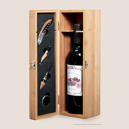 Coffret sommelier et bouteille