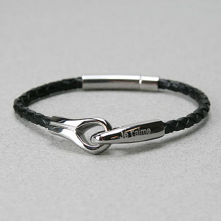 Bracelet menottes en cuir