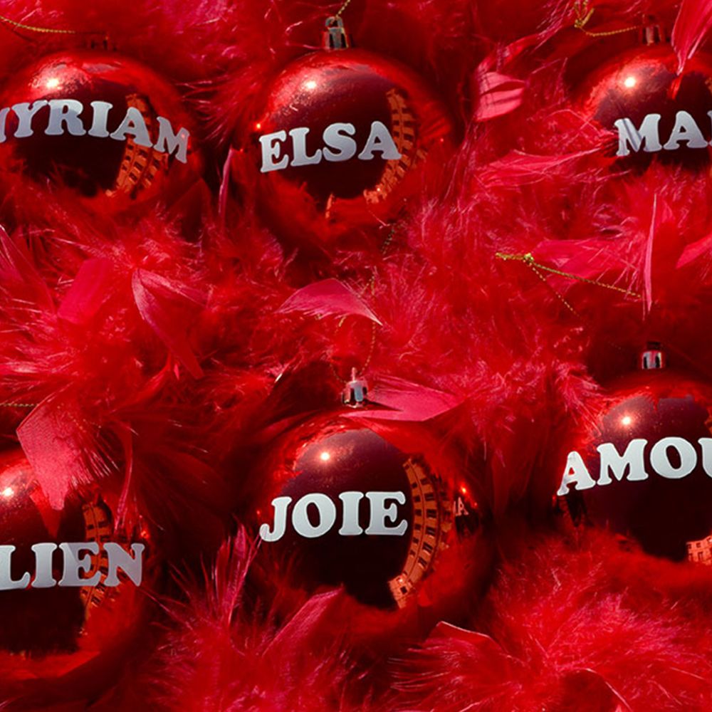 Les six boules de Noël personnalisées